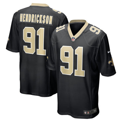 New Orleans Saints Trey Hendrickson Game Black Football Jersey product image