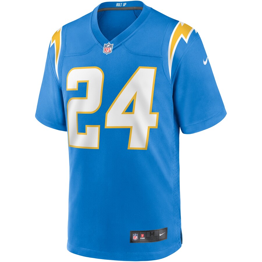 Los Angeles Chargers Nasir Adderley Powder Game Blue Football Jersey product image