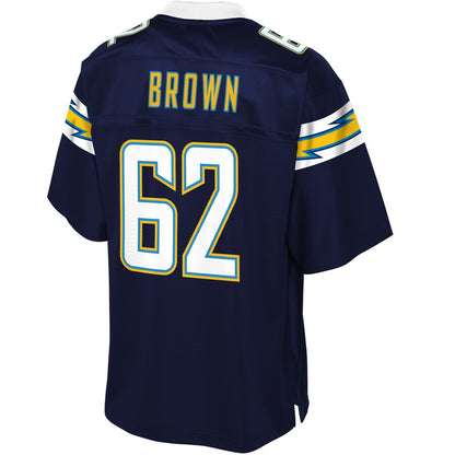 Los Angeles Chargers Chris Brown Pro Line Brown Football Jersey product image
