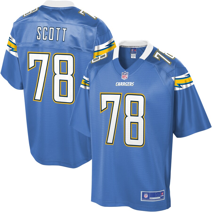 Los Angeles Chargers Trent Scott Alternate Pro Line Blue Football Jersey product image