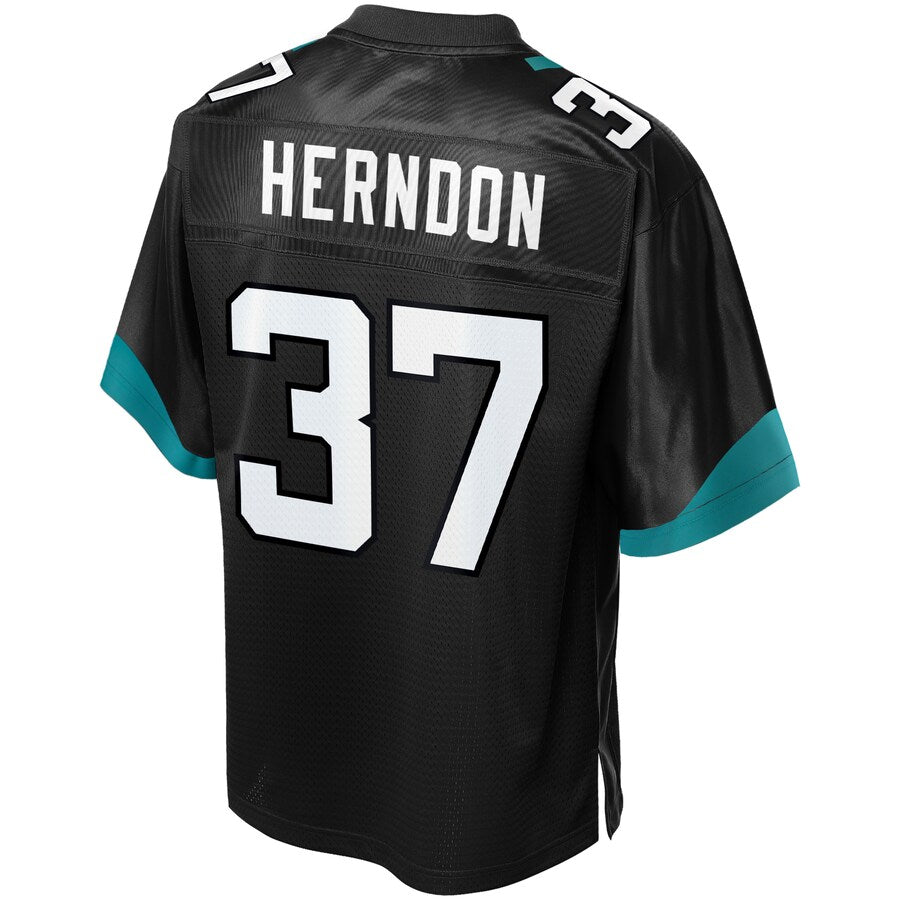 Jacksonville Jaguars Tre Herndon Pro Line Big & Tall Black Football Jersey product image