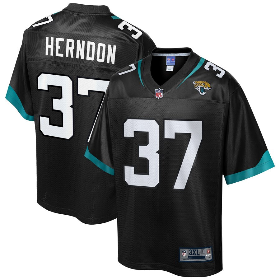 Jacksonville Jaguars Tre Herndon Pro Line Big & Tall Black Football Jersey product image