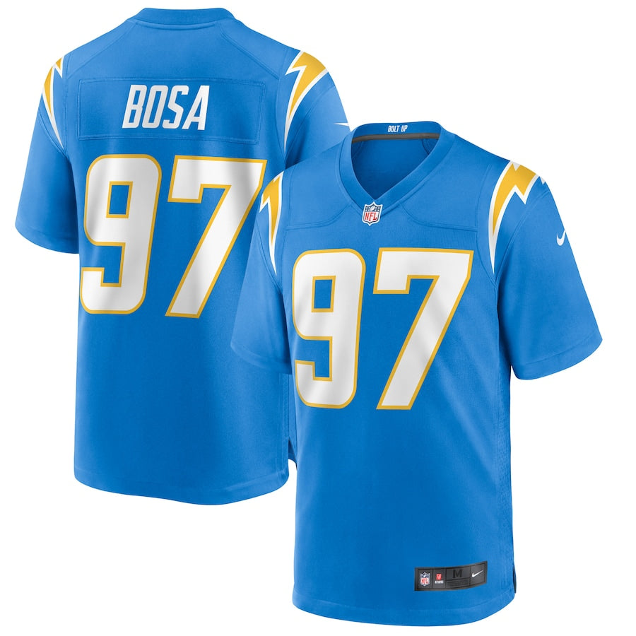 Los Angeles Chargers Joey Bosa Powder Game Blue Football Jersey product image