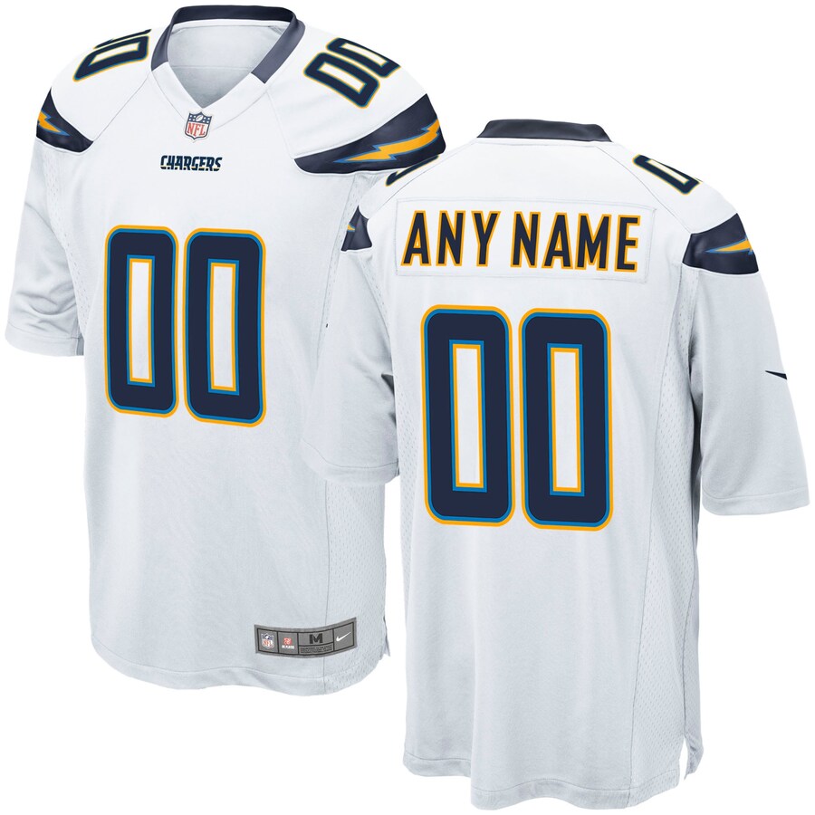 Los Angeles Chargers Customized Game White Football Jersey product image