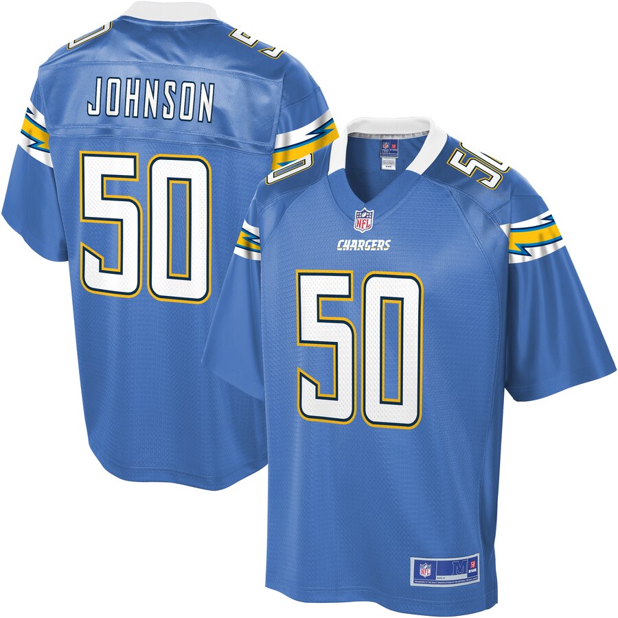 Los Angeles Chargers Tre'von Johnson Alternate Pro Line Blue Football Jersey product image