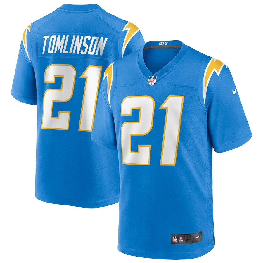 Los Angeles Chargers Ladainian Tomlinson Powder Game Blue Football Jersey product image