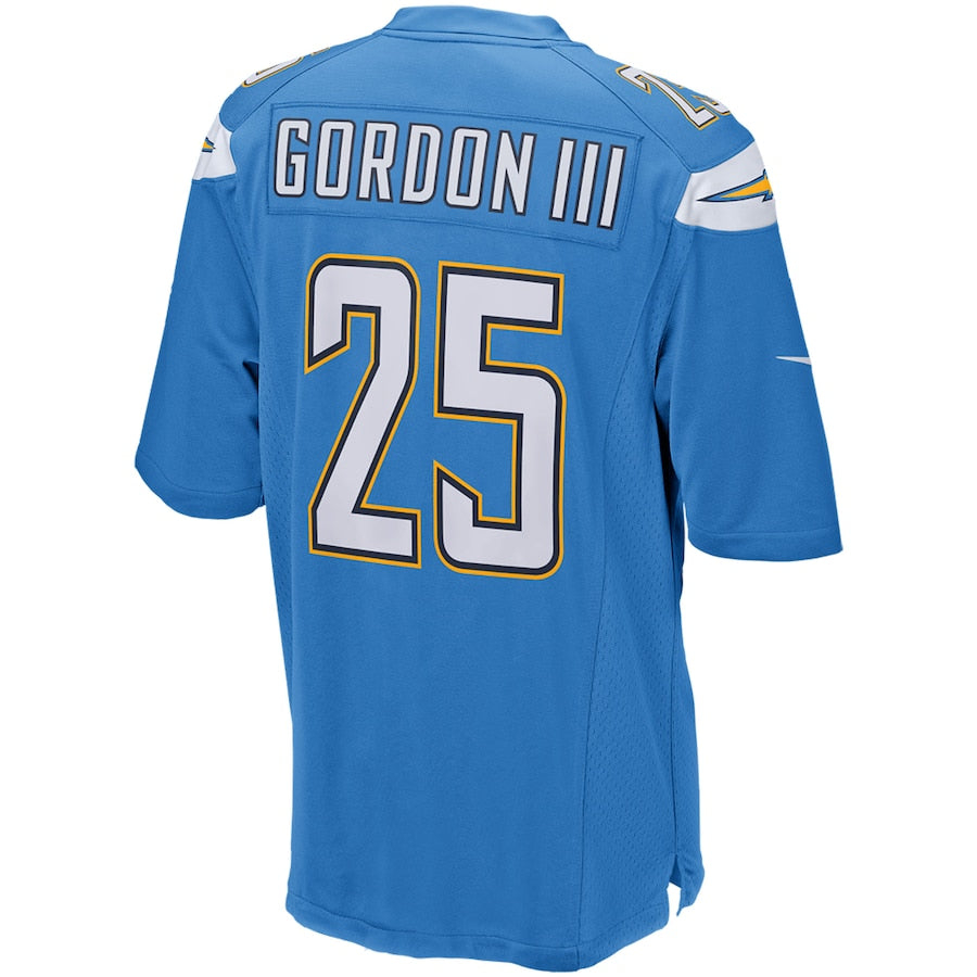 Los Angeles Chargers Melvin Gordon Powder Game Blue Football Jersey product image