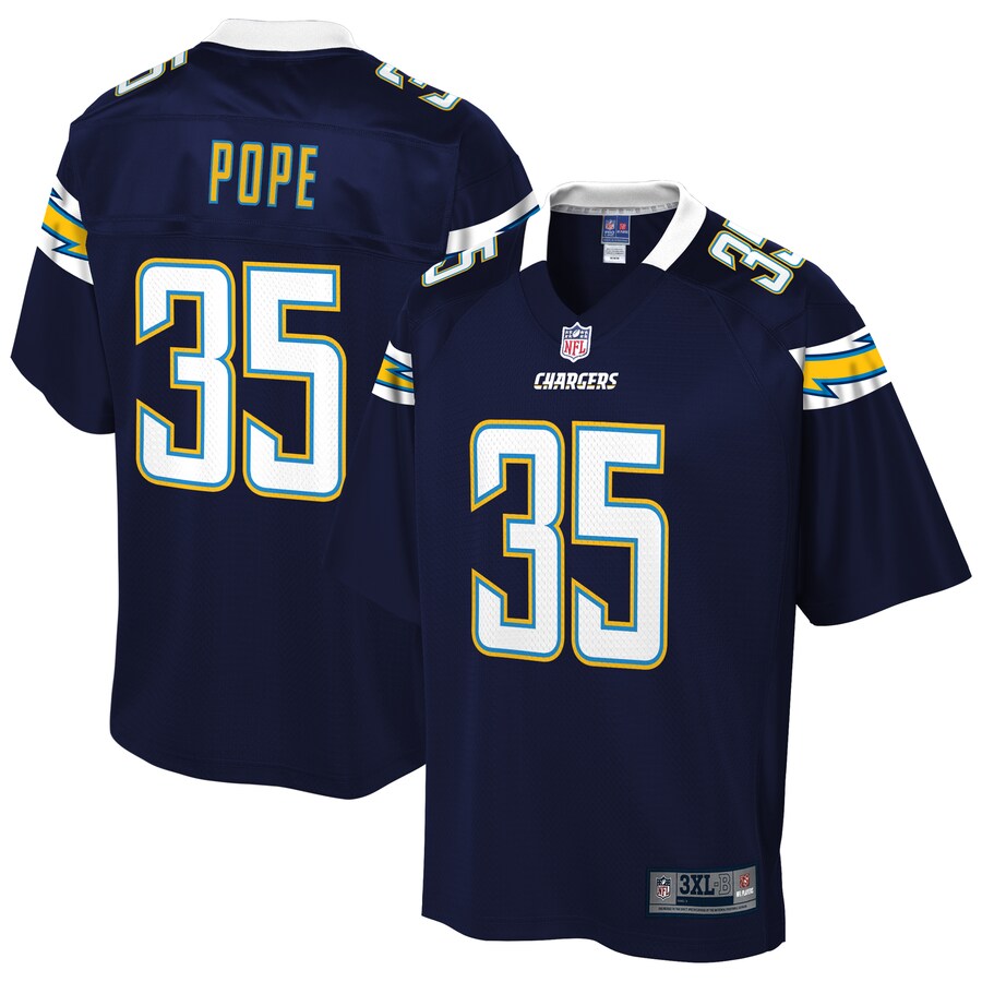 Los Angeles Chargers Troymaine Pope Pro Line Big & Tall Navy Football Jersey product image