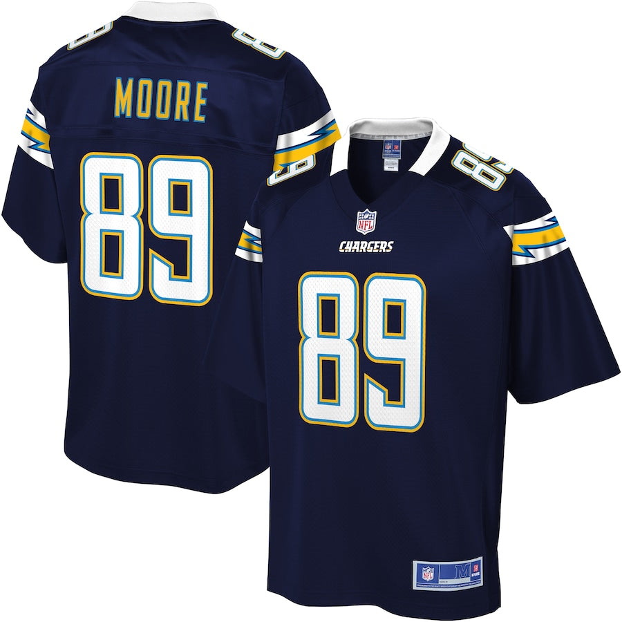Los Angeles Chargers Jason Moore Pro Line Navy Football Jersey product image