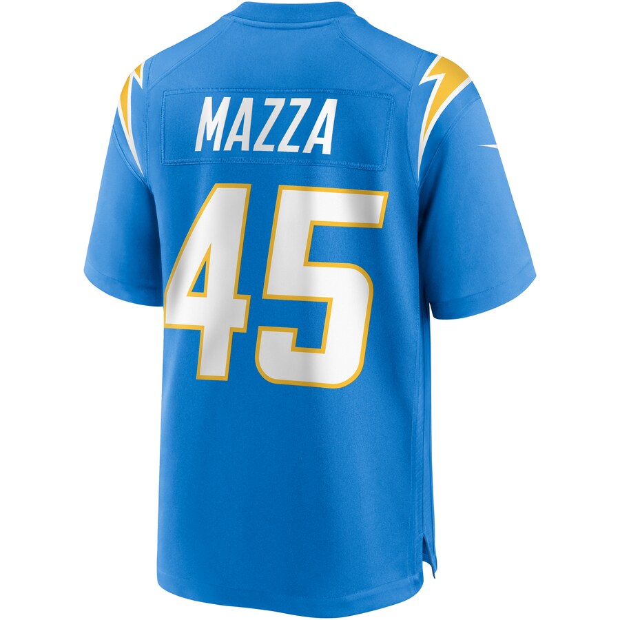 Los Angeles Chargers Cole Mazza Powder Game Blue Football Jersey product image