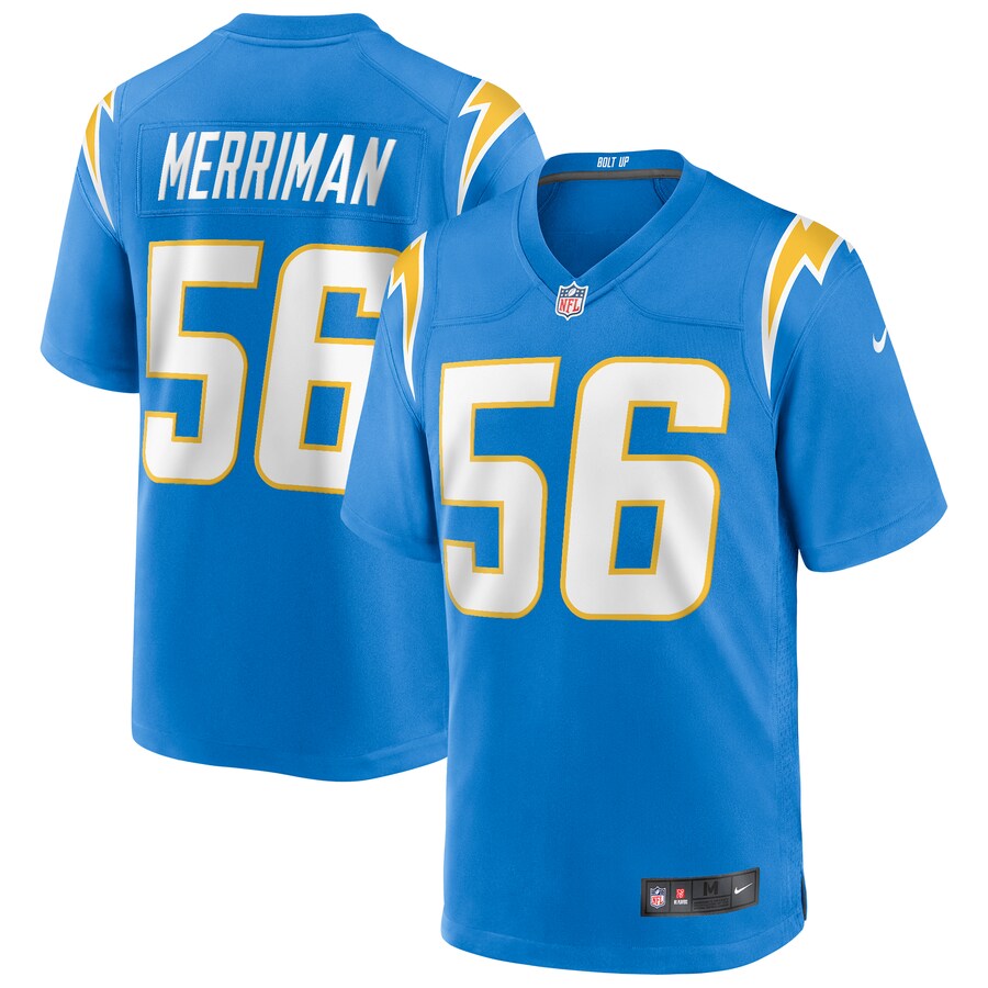Los Angeles Chargers Shawne Merriman Powder Game Blue Football Jersey product image