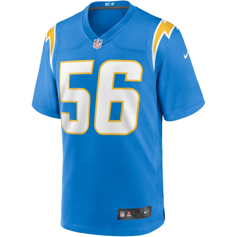 Los Angeles Chargers Shawne Merriman Powder Game Blue Football Jersey product image