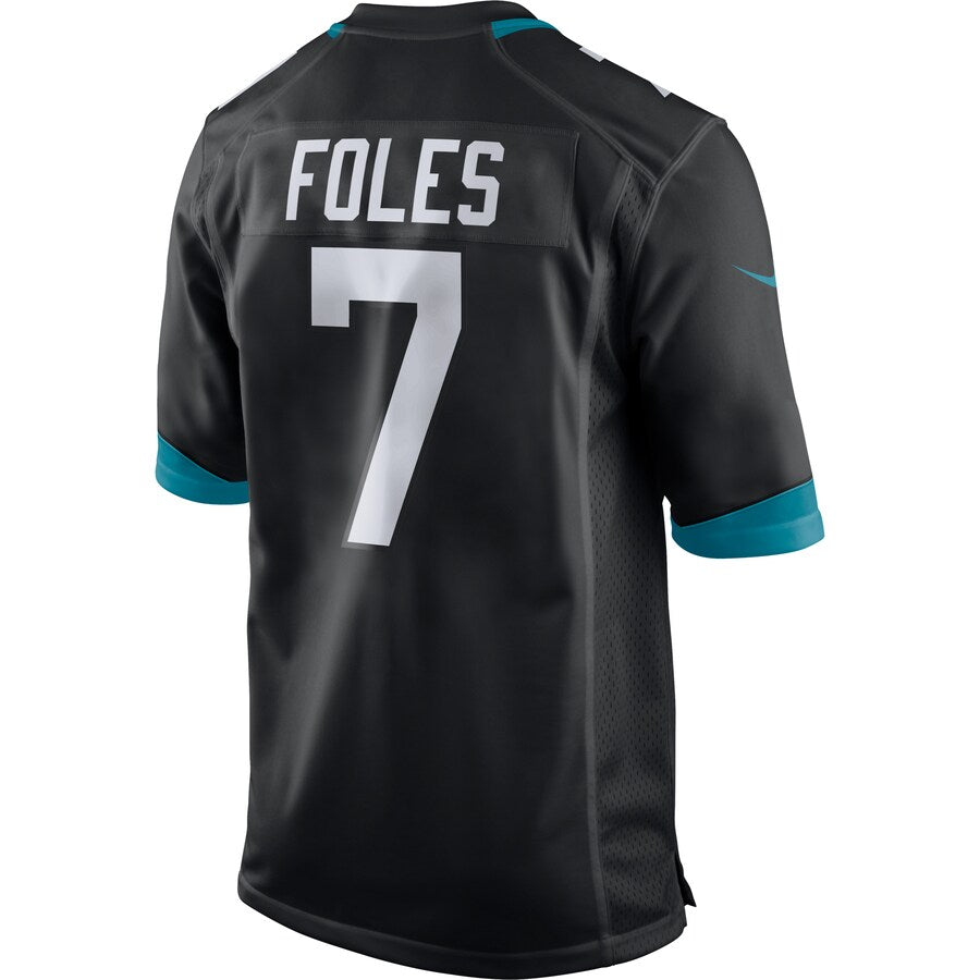 Jacksonville Jaguars Nick Foles Game Black Football Jersey product image