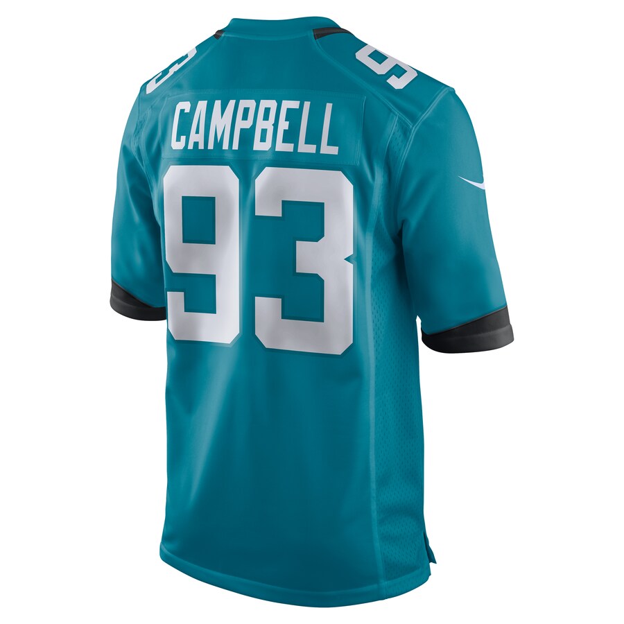 Jacksonville Jaguars Calais Campbell 2018 Game Teal Football Jersey product image