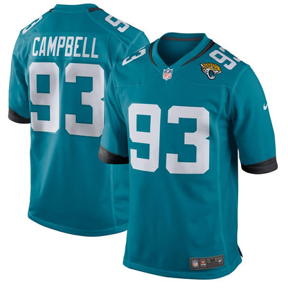 Jacksonville Jaguars Calais Campbell 2018 Game Teal Football Jersey product image