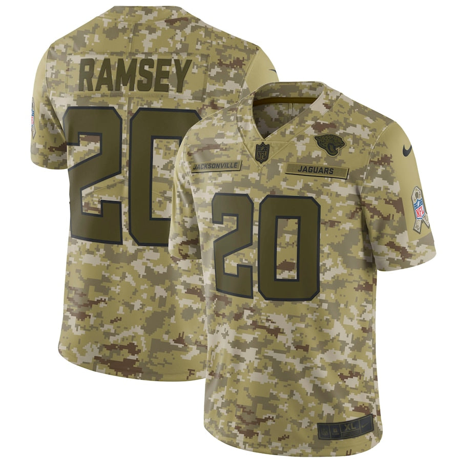 Jacksonville Jaguars Jalen Ramsey Camo Limited Salute To Service Football Jersey product image