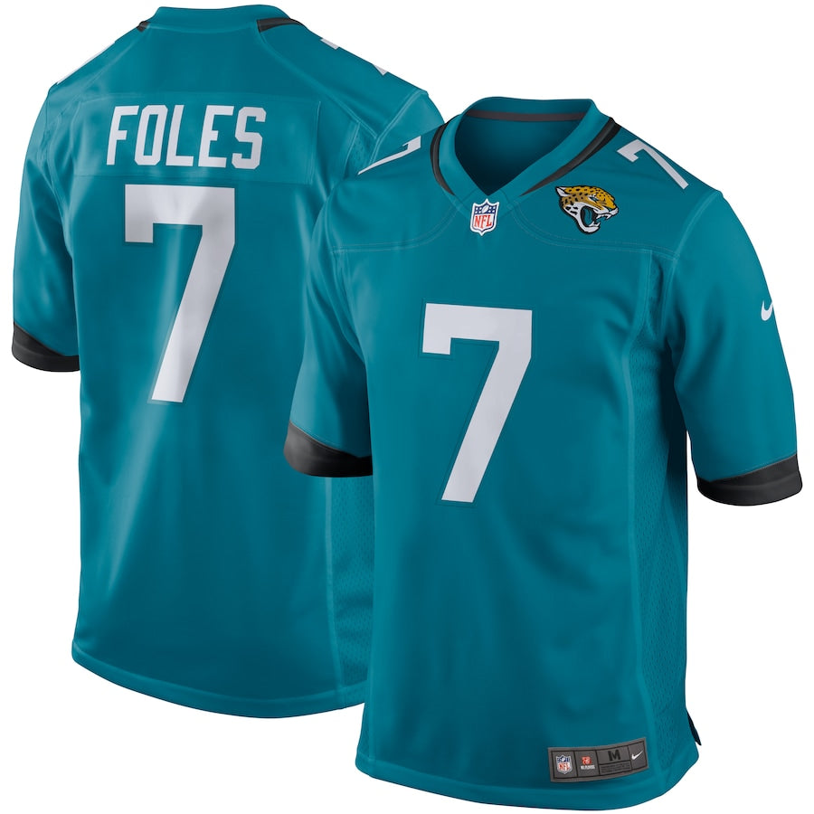 Jacksonville Jaguars Nick Foles Teal Game Teal Football Jersey product image