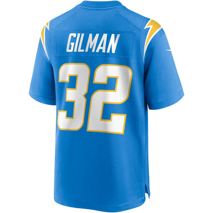 Los Angeles Chargers Alohi Gilman Powder Game Blue Football Jersey product image
