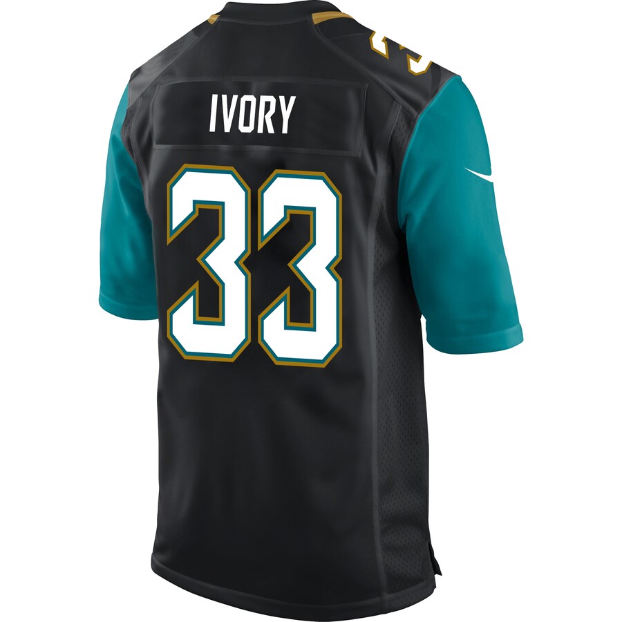 Jacksonville Jaguars Chris Ivory Game Black Football Jersey product image
