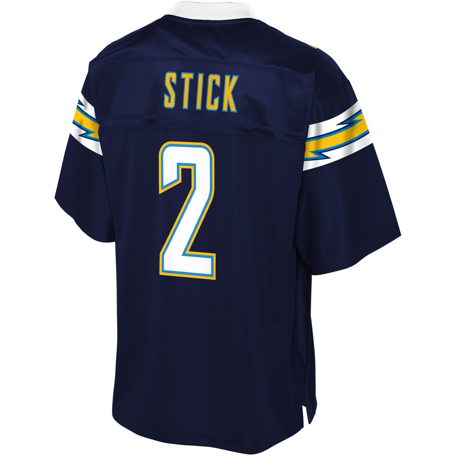 Los Angeles Chargers Easton Stick Pro Line Big & Tall Navy Football Jersey product image