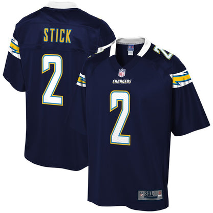 Los Angeles Chargers Easton Stick Pro Line Big & Tall Navy Football Jersey product image