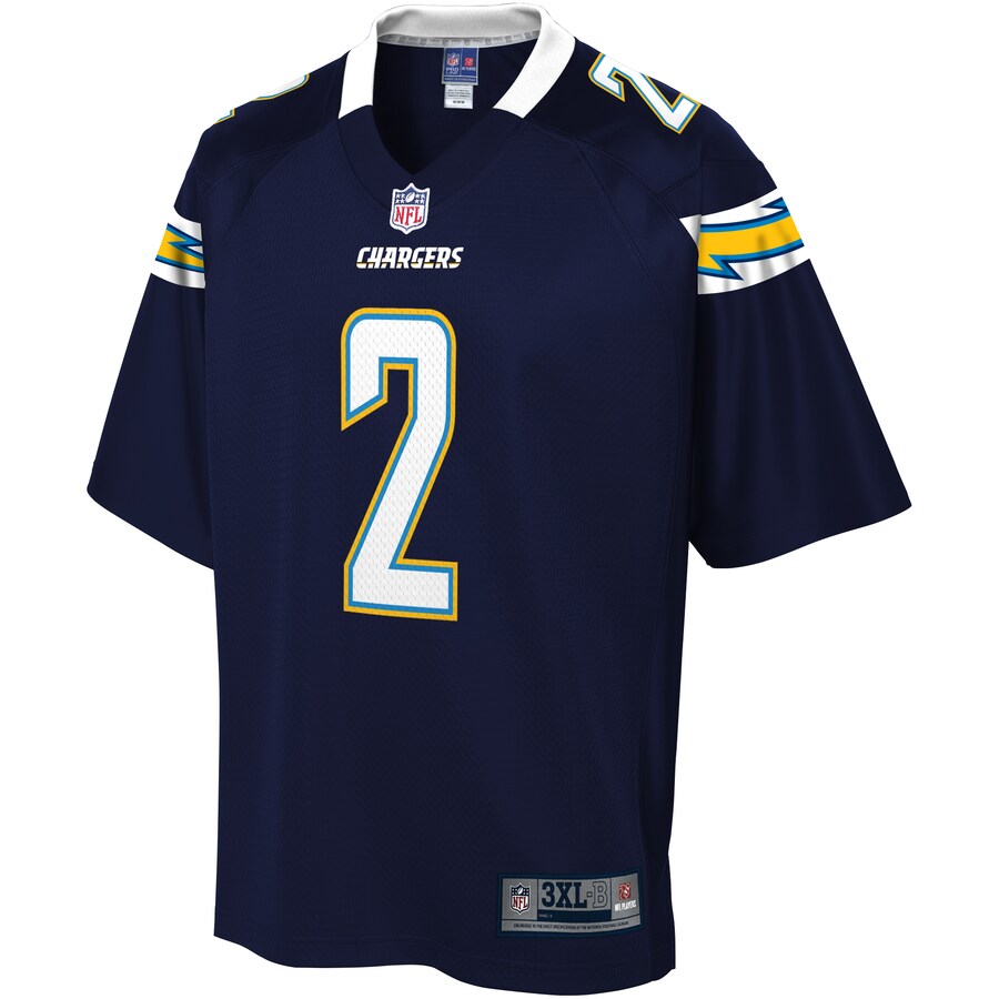 Los Angeles Chargers Easton Stick Pro Line Big & Tall Navy Football Jersey product image