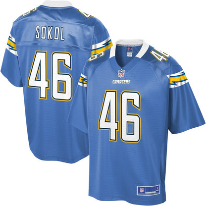 Los Angeles Chargers Matt Sokol Alternate Pro Line Blue Football Jersey product image
