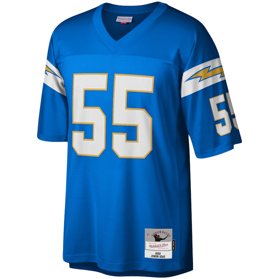Los Angeles Chargers Junior Seau Powder Legacy Blue Football Jersey product image