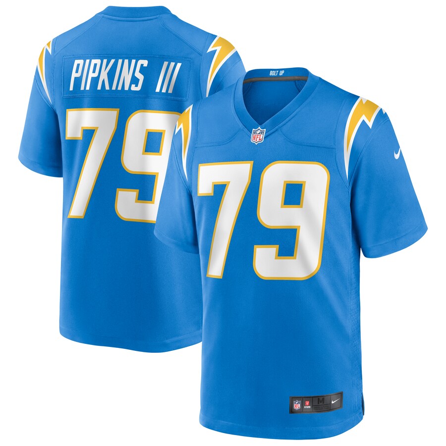Los Angeles Chargers Trey Pipkins Game Blue Football Jersey product image