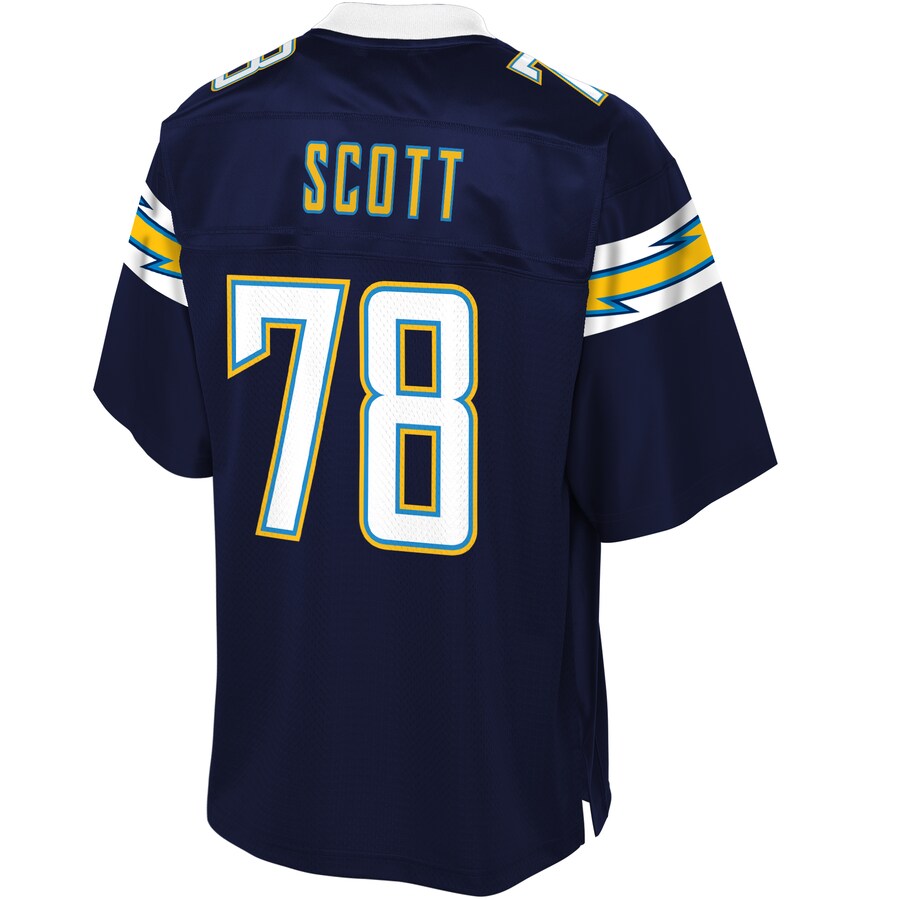 Los Angeles Chargers Trent Scott Pro Line Big & Tall Navy Football Jersey product image
