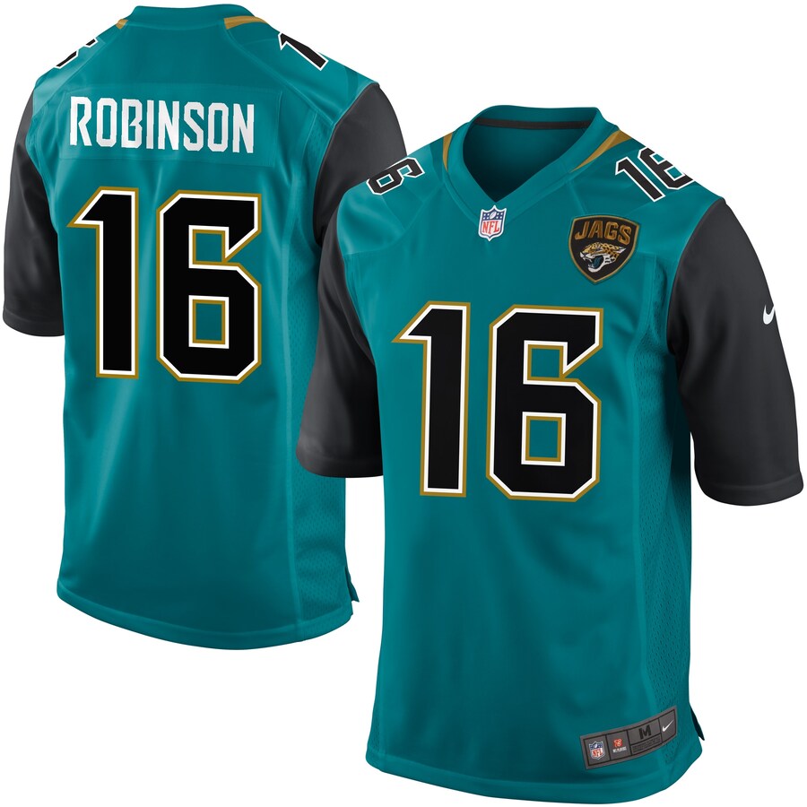Jacksonville Jaguars Denard Robinson Teal Alternate Game Teal Football Jersey product image