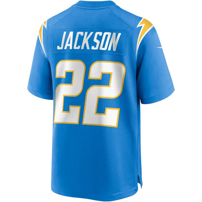 Los Angeles Chargers Justin Jackson Powder Game Blue Football Jersey product image