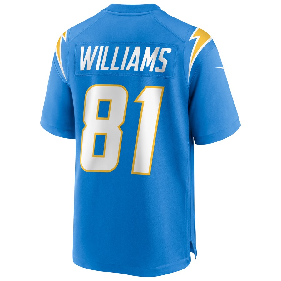 Los Angeles Chargers Mike Williams Powder Game Blue Football Jersey product image