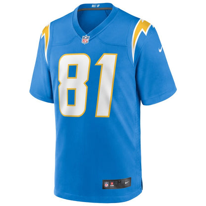 Los Angeles Chargers Mike Williams Powder Game Blue Football Jersey product image