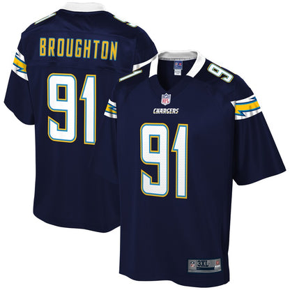 Los Angeles Chargers Cortez Broughton Pro Line Big & Tall Navy Football Jersey product image