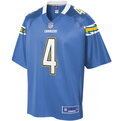 Los Angeles Chargers Michael Badgley Pro Line Blue Football Jersey product image