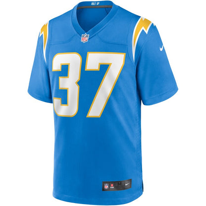 Los Angeles Chargers Tevaughn Campbell Powder Game Blue Football Jersey product image