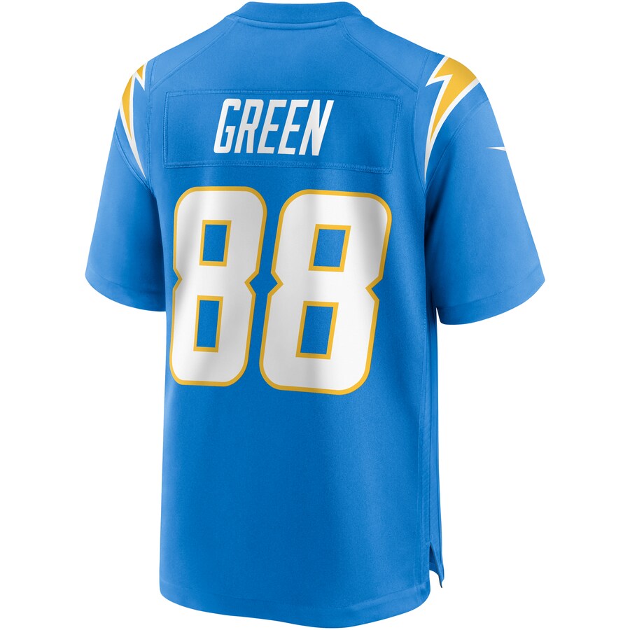 Los Angeles Chargers Virgil Game Green Football Jersey product image
