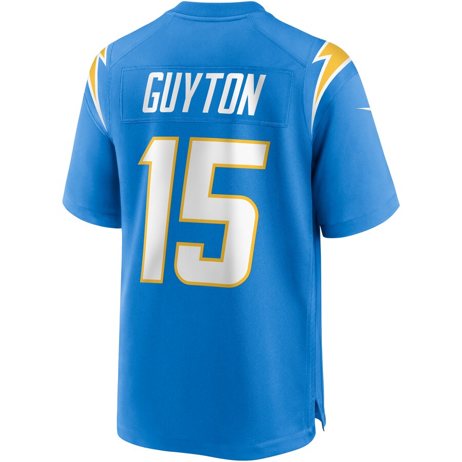 Los Angeles Chargers Jalen Guyton Powder Game Blue Football Jersey product image
