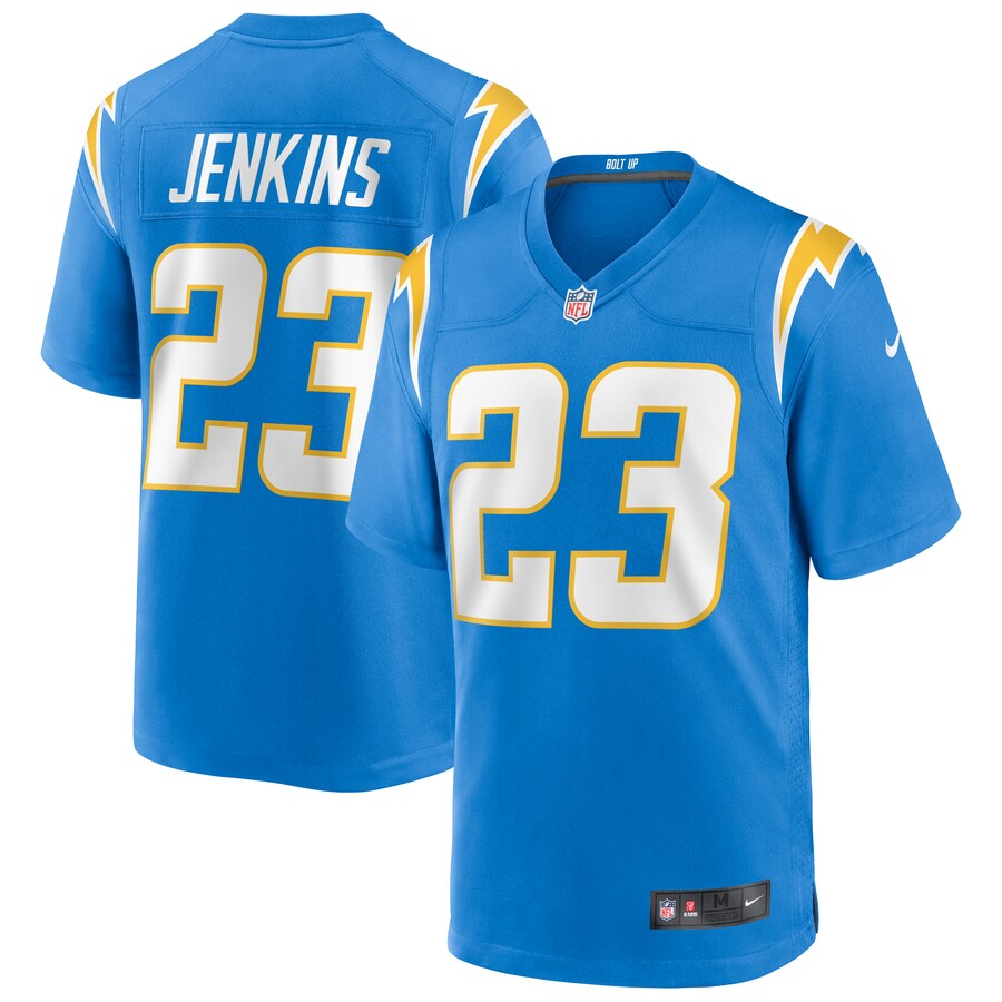 Los Angeles Chargers Rayshawn Jenkins Powder Game Blue Football Jersey product image