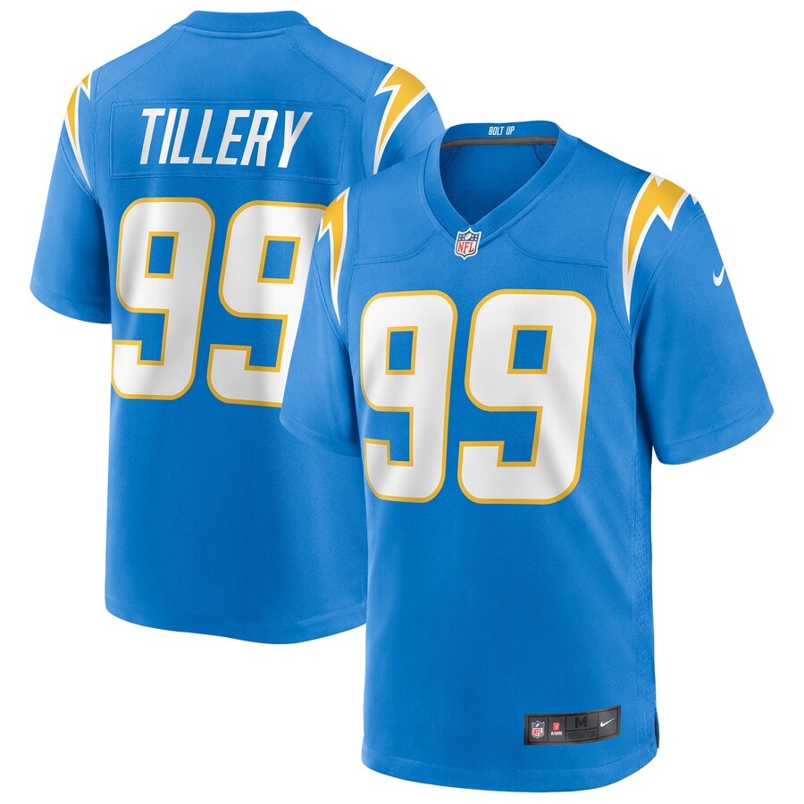 Los Angeles Chargers Jerry Tillery Powder Game Blue Football Jersey product image