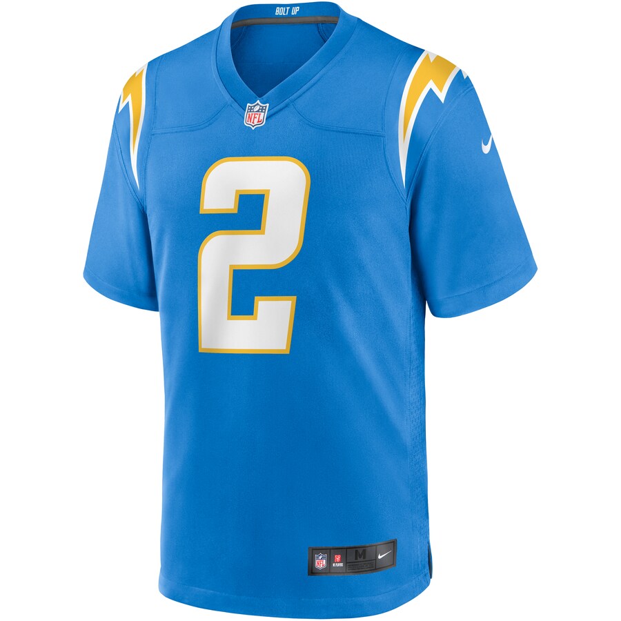 Los Angeles Chargers Easton Stick Powder Game Blue Football Jersey product image
