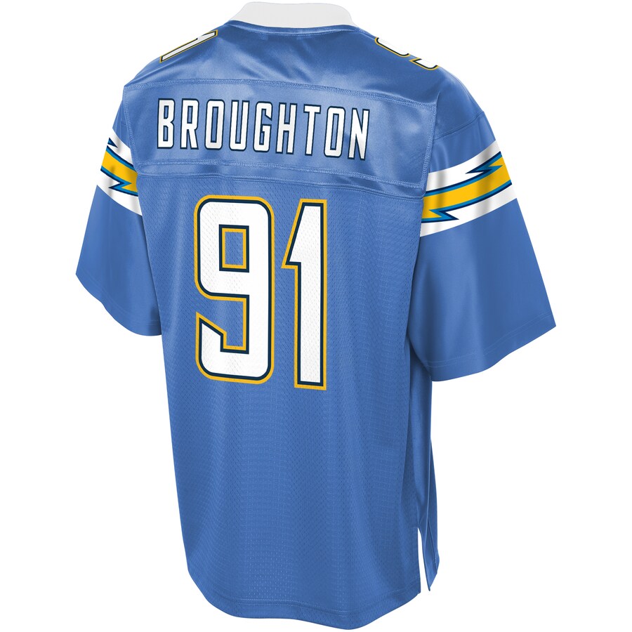 Los Angeles Chargers Cortez Broughton Alternate Pro Line Blue Football Jersey product image