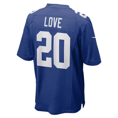 New York Giants Julian Love Game Royal Football Jersey product image