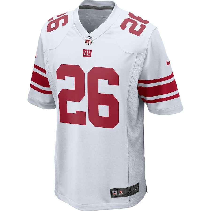 New York Giants Saquon Barkley Game White Football Jersey product image