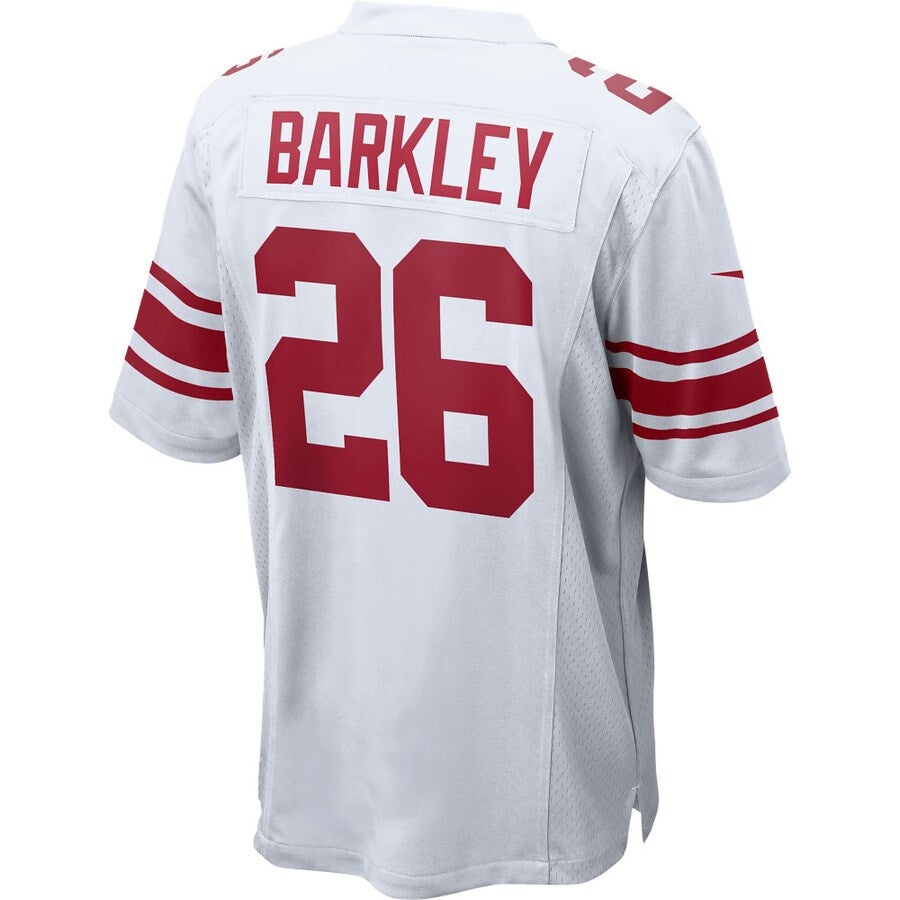 New York Giants Saquon Barkley Game White Football Jersey product image