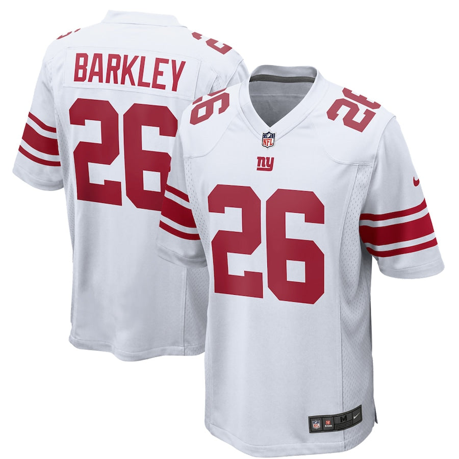New York Giants Saquon Barkley Game White Football Jersey product image