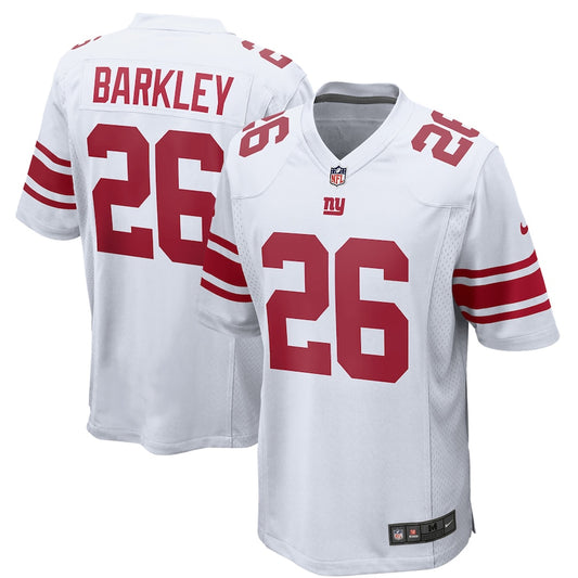 New York Giants Saquon Barkley Game White Football Jersey product image