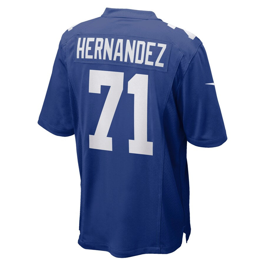 New York Giants Will Hernandez Game Royal Football Jersey product image