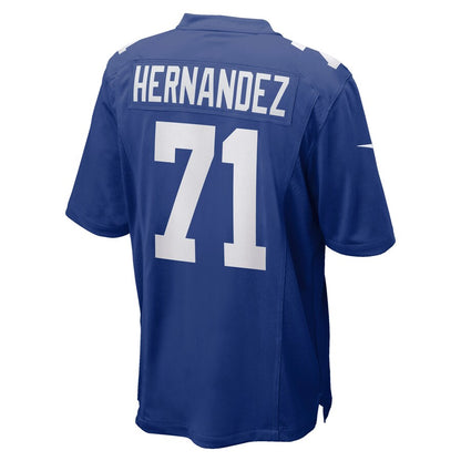New York Giants Will Hernandez Game Royal Football Jersey product image